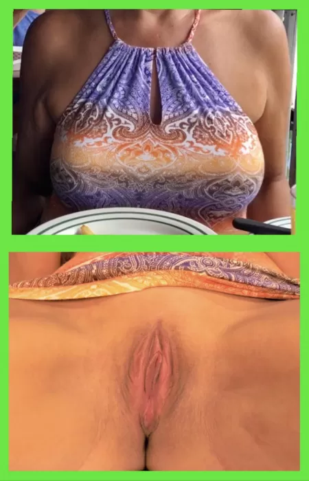 I usually don’t wear panties when going out to eat, what if you saw me like this at a restaurant? by NaughtyMilfTX