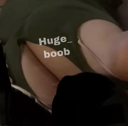 I wanna stick my dick in between moms giant tits. Who wants to help me cuddle her ? by Huge__boob