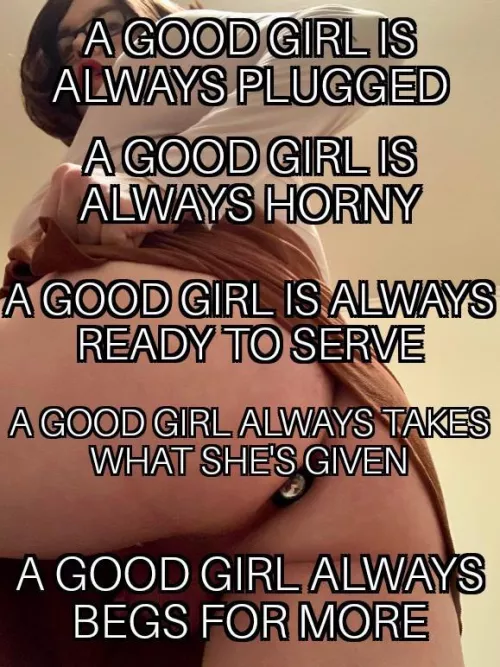 I want to be a good girl ☺️ by HeyImClementine