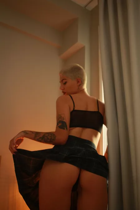 I want to be fucked wearing just my skirt by Moonlover-18