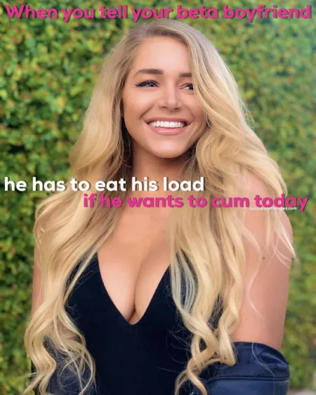 I want to hear how much you enjoy the taste too ❤ moan for me as you're licking it up, loser 👅 by SuccubusBecky