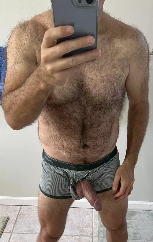 I wanted to share my chest hair and thick cock by jonnygjon
