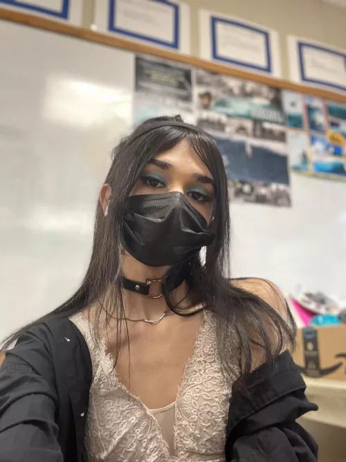 i wanted to try some blue eyeshadow today by skvllfck