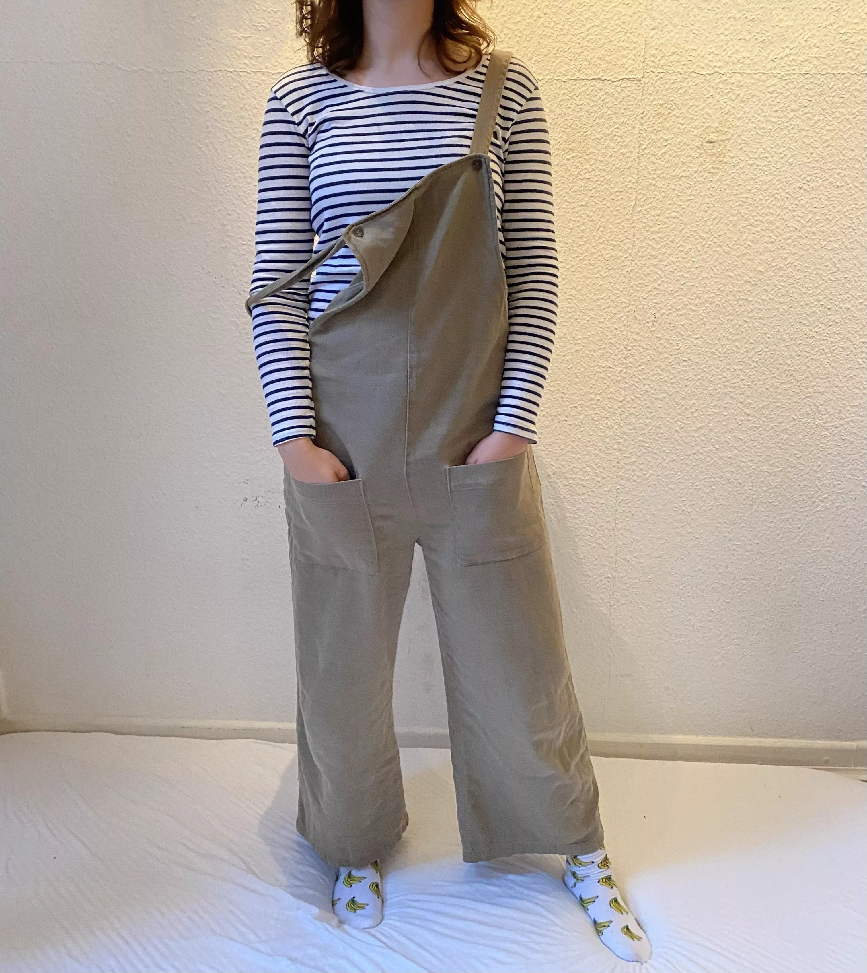 I was allowed to wear daddy’s dungarees today 🙈🥰 posted by Mermaid_me