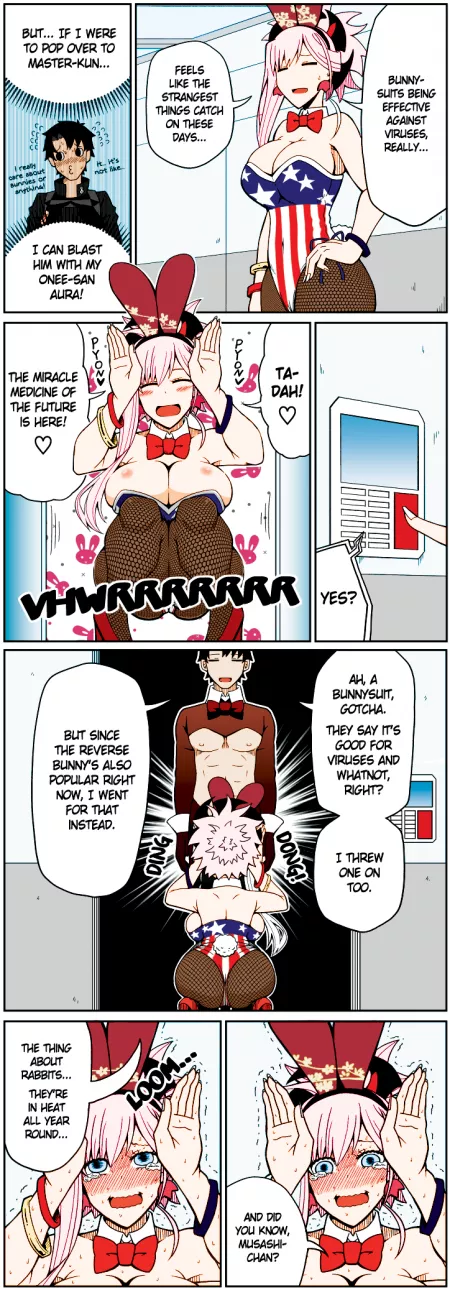 I was bored so i colored this bunny Musashi comic [Pororokka] by theonetruekaiser