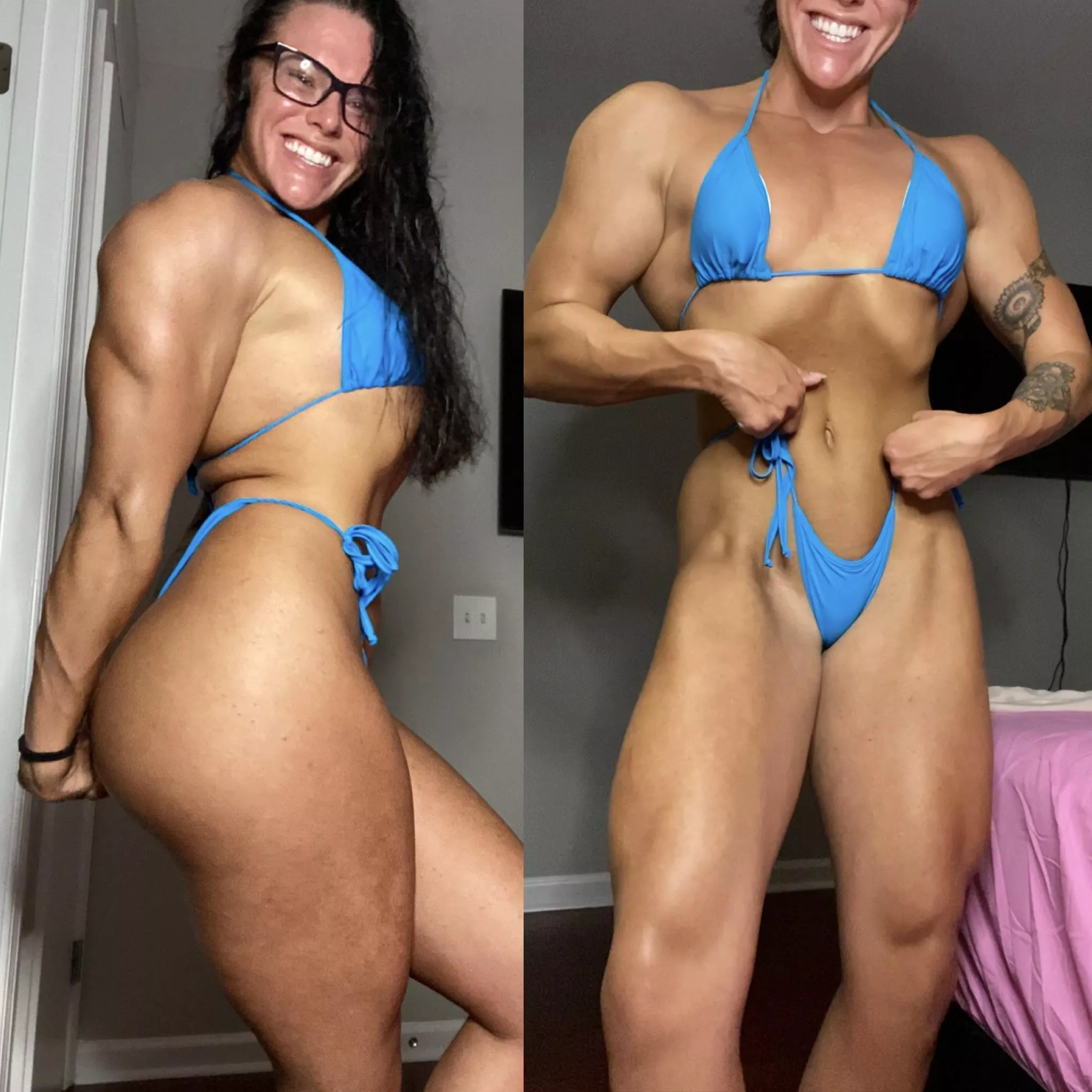 I was gifted with the length. But the muscle - all me. 😈 Yes - I am just getting started. 😉 posted by lexa_stahl