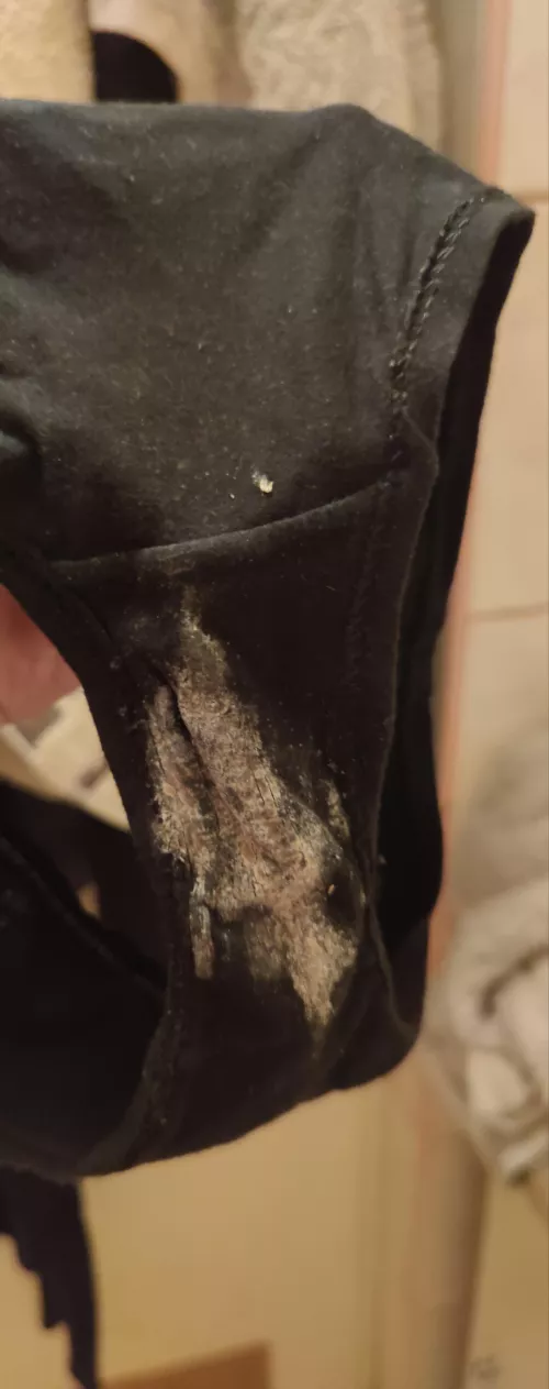 I was hide my dirty panties at my friend bathroom after i suck his big delicious dick. He send me this pick today 😍 Would You smell my dirty panties? by DirtyBettyGW