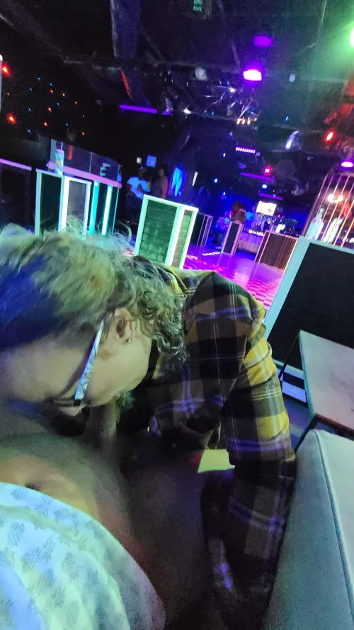 I was horny at the club last night and put his cock in my mouth. The club owner didn't care 🤷‍♀️ by EquivalentPen2286