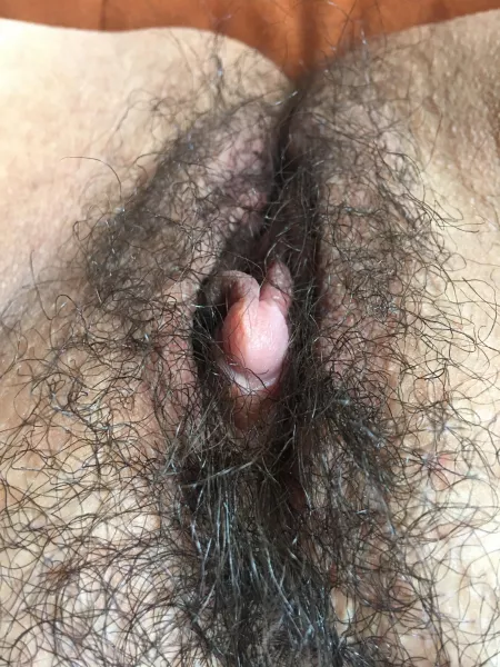 I was insecure about my fat clit for many years until I met the right kinda people 💋 (she’s much bigger underneath the fur). by LBMandy89