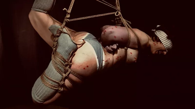 I was smiling because of the hot wax dripping on my butt! by -Lima-Charlie-