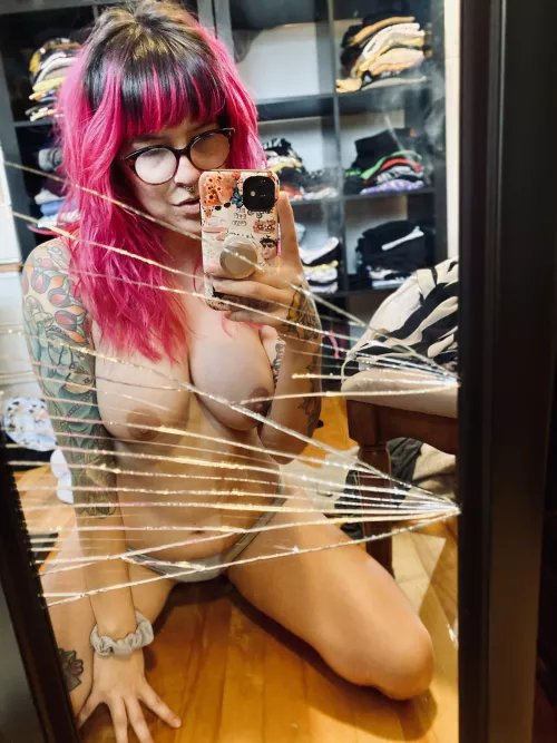 I was too wild with that mirror and it broke 😳 by cmykxx