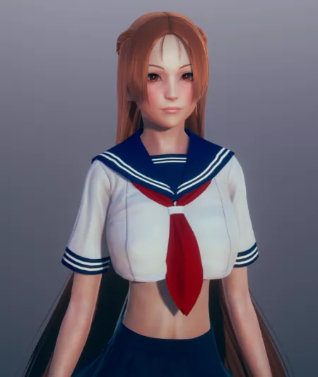 I was unhappy about my first Asuna so i recreate her face. Cards on my profile! by MathematicianOk3064