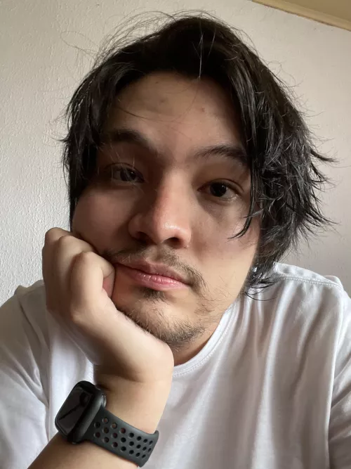 I was wondering if I should shave or not. What do you guys think? by messyhairdude