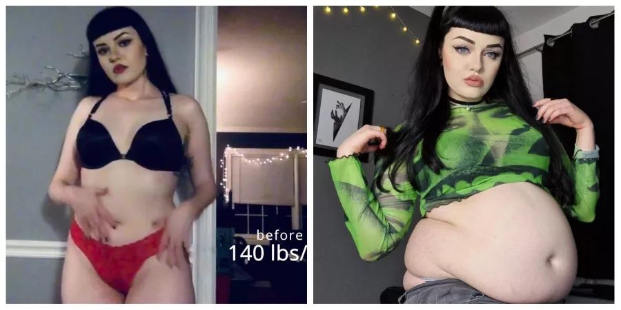 I went from 140 to 220+ in about a year. What do you all think of the new weight? 😋 by hmmwelp