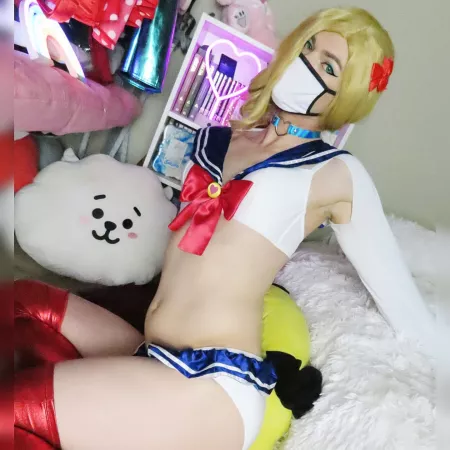 I went from the boy that was afraid to admit I watched sailor moon to the magical girl herself! 🎀🎀🌈🌈😇 by Slythefemboy