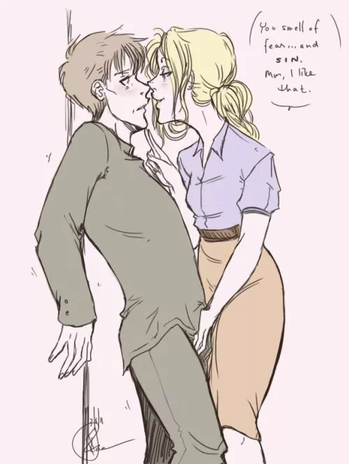 I will lure you into temptation, tie you up and touch you in places you never knew you liked to be touched. My hands will feel like silk over your skin and your cock will twitch when I will take control over it...you love this, you are already leaking th by KristenWolf