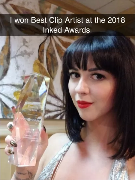 I won Best Clip Artist Female at the 2018 Inked Awards by larkinlove