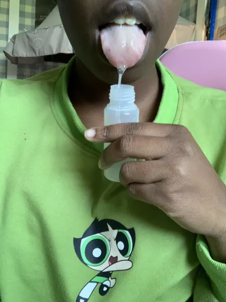 I wonder, what would you use a bottle of my spit for? by ClumsyBunBun