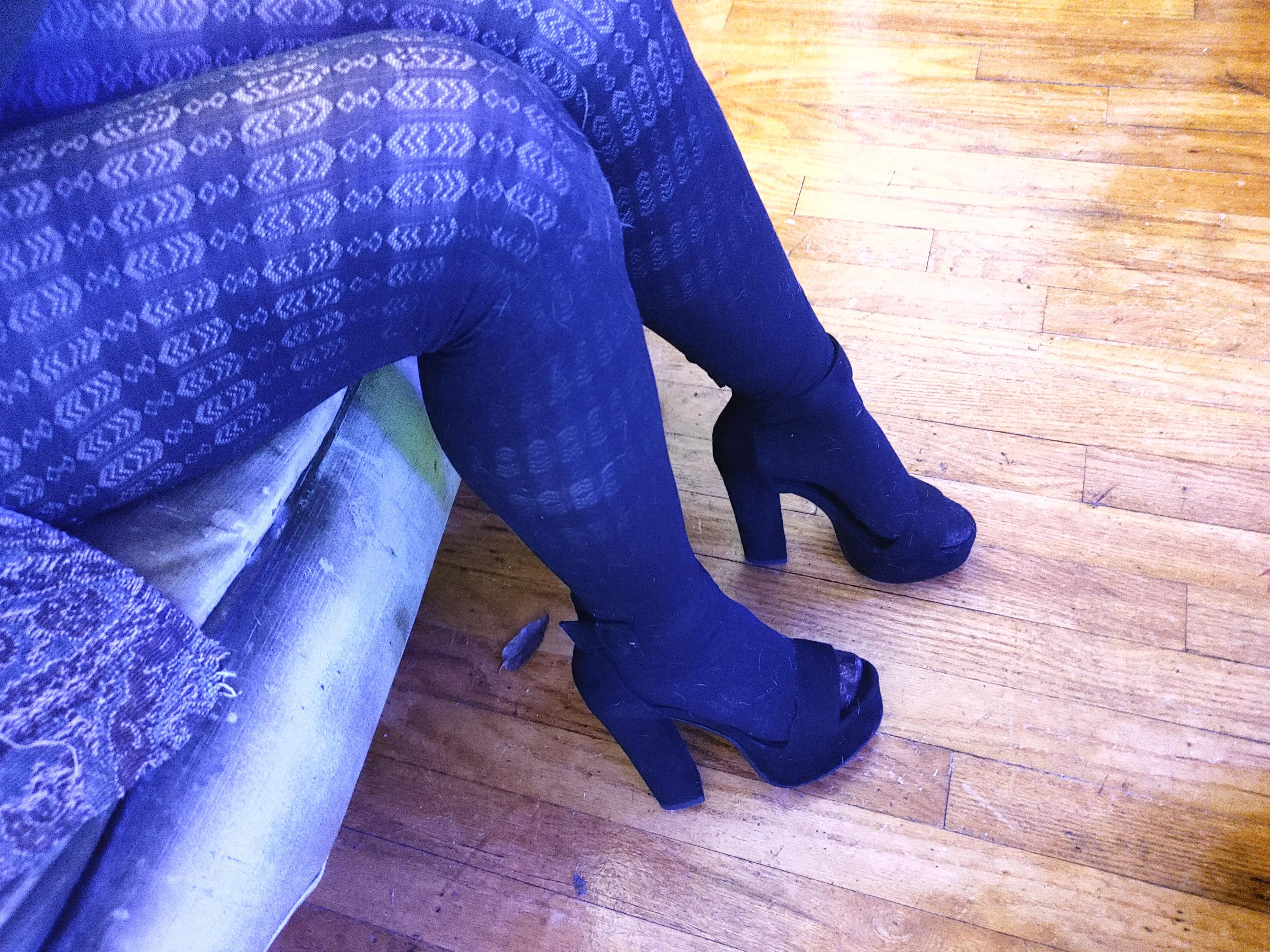 I wore heels out for Thanksgiving who am I stomping? posted by LilRedVelvettt