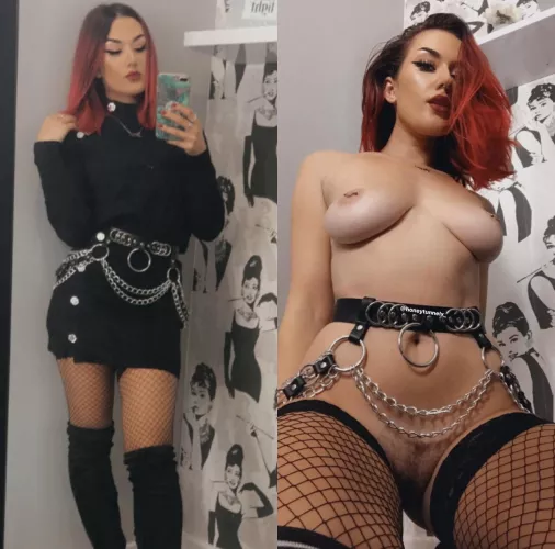 I wore this outfit to therapy and flashed my pussy at my therapist. I love wearing no panties by honeytxxx_