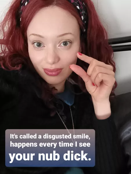 I would say I feel sorry for you but I don't. You'll have to kneel in front of me & beg to be useful in other ways! by xLucinderx