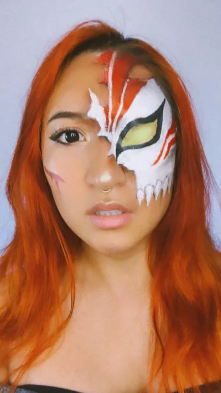 Ichigo Fractured Hollow Mask Inspired Makeup by Seekaysee by Lysenaize332