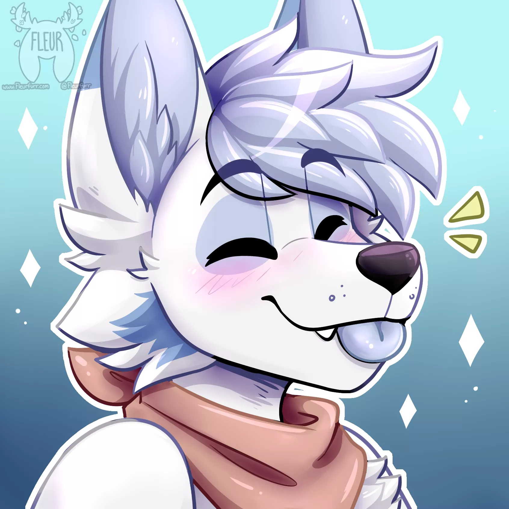 Icon comm (Art by me: @Fleurfurr on twitter) posted by Fleurfurr