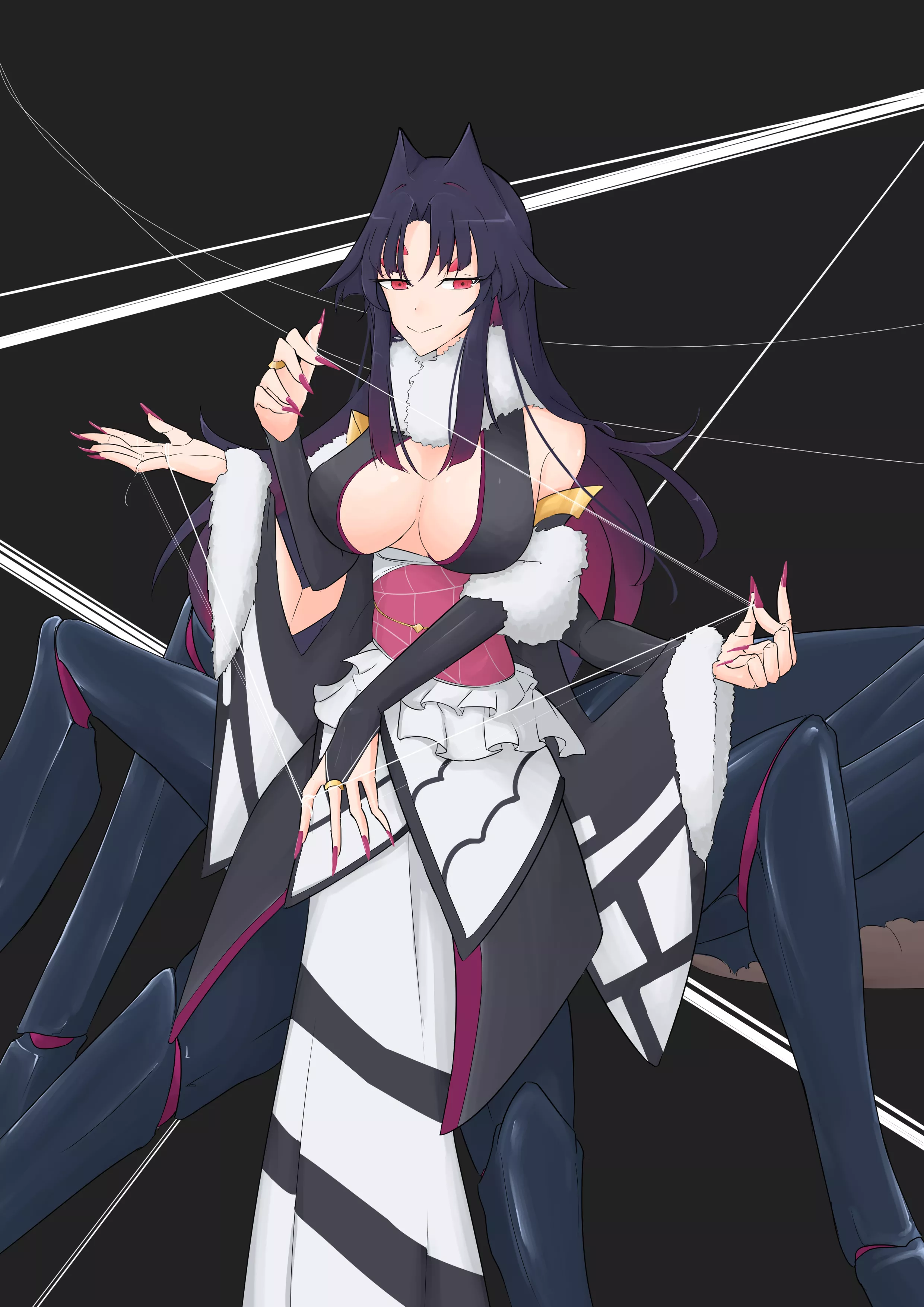 I'd like to get stuck in her web :P posted by MonmusuAficionado