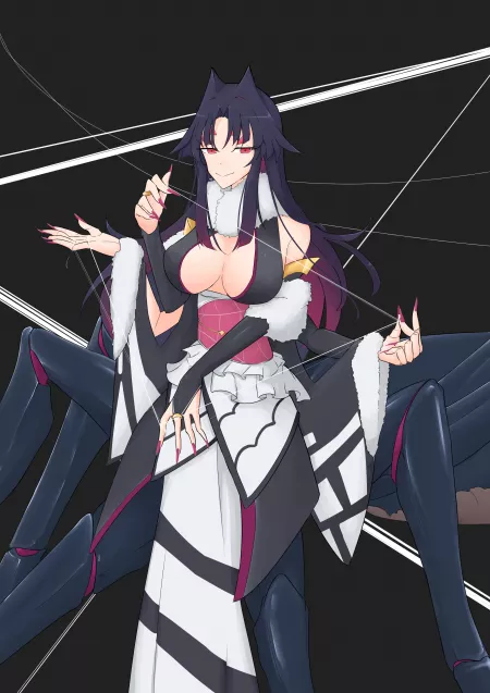 I'd like to get stuck in her web :P by MonmusuAficionado