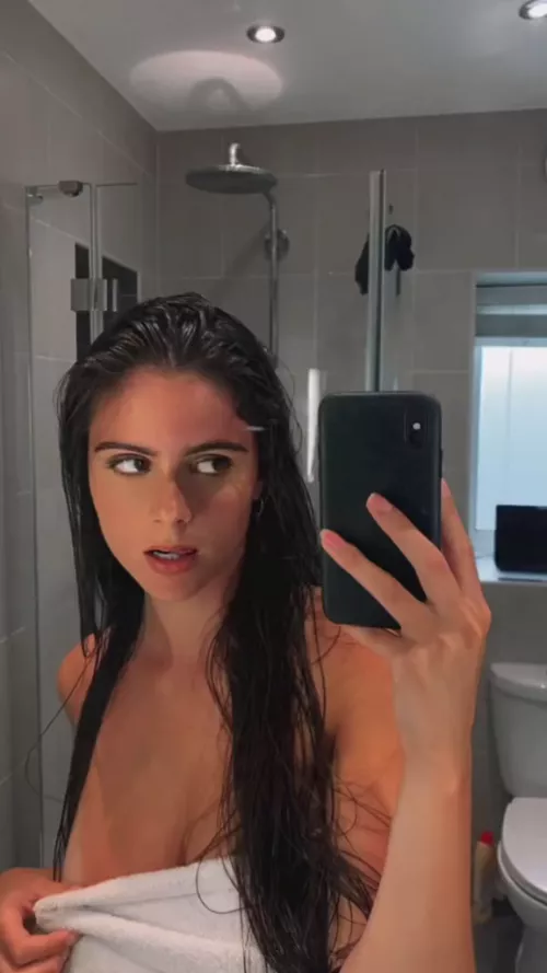 I'd like to see behind the towel by civilrainy