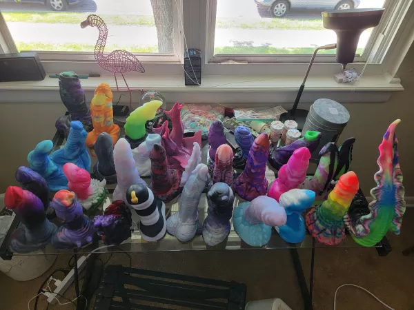 If anyone was curious was 66.2lbs of silicone looked like well...here I guess by winters_children