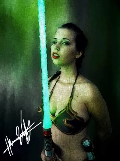 If Princess Leia had a lightsaber by modeladventurer