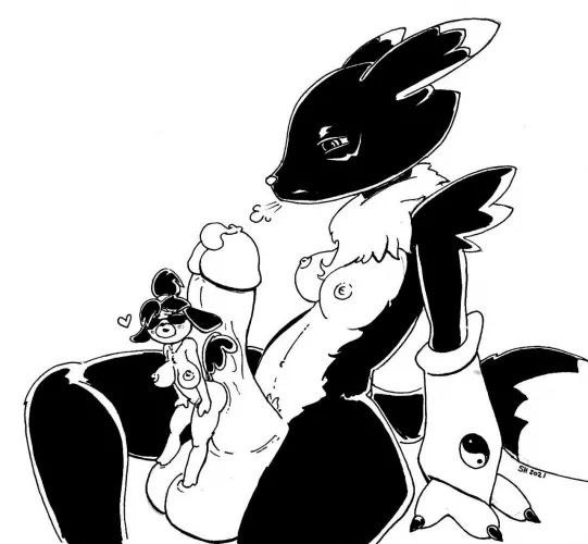 [I/F] Renamon X Isabelle (Spoogiehowl) by Spoogiehowll