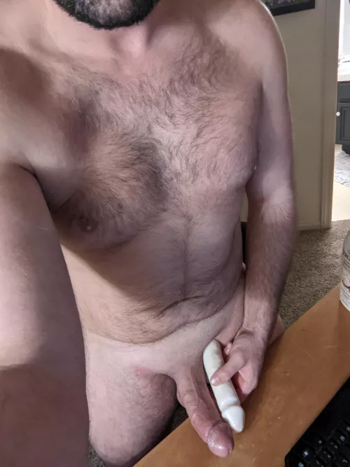 If this was a real cock along side mine would you rub us both..? (M) by SluttyBiCock