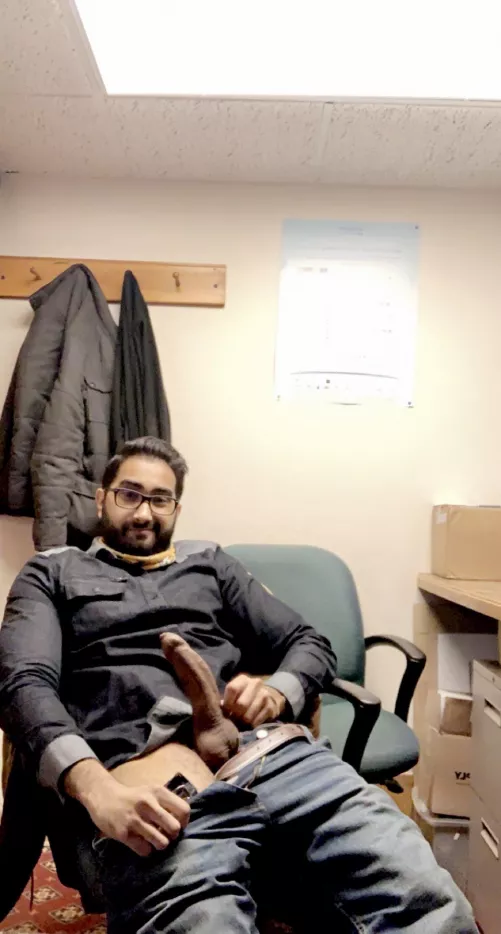 If you caught me in the office like this, what would you do? by Big-Indian-c0ck