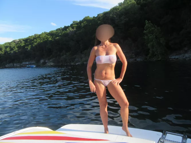 If you must wear a swimsuit it might as well be the White see through! What do you think? by AtxfuncoupleK