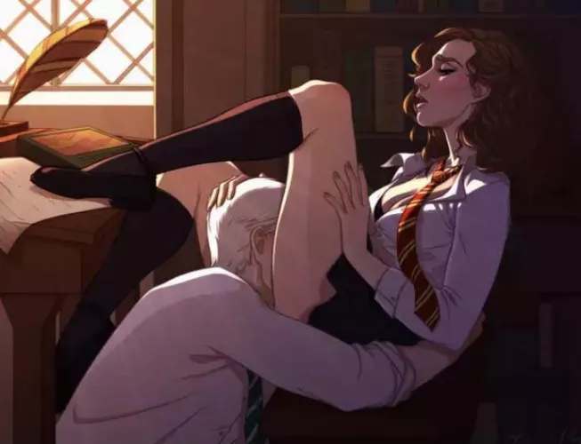 “If you want help passing your ancient runes class. You’re going to have to give me something in return, Malfoy.” by rhapsodymagnets