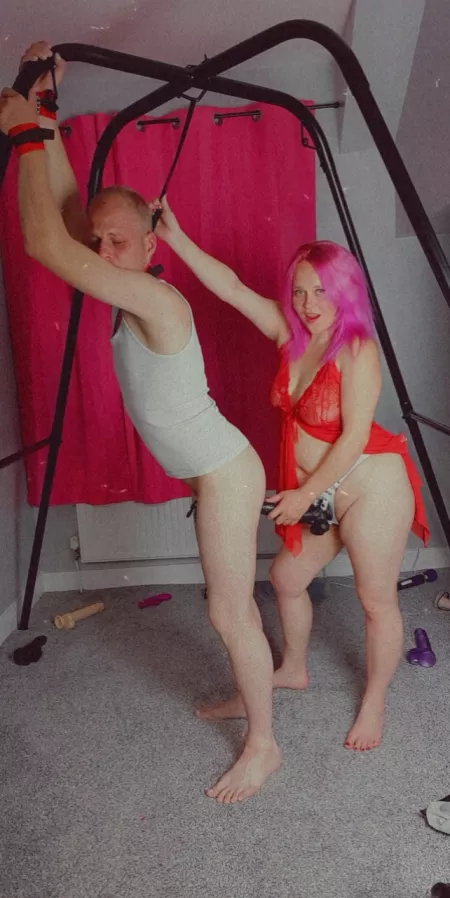 I'll tie you up and do as I wish, you'll take it and be my bitch 😈 by Pegging_Love