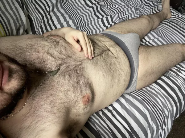 I’m a briefs guy. Holds it in nicely 😉 by LycanOtter