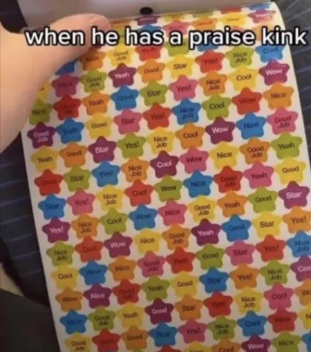 I’m all for praise and Who doesn’t like stickers?🥰 by godofwarmth386