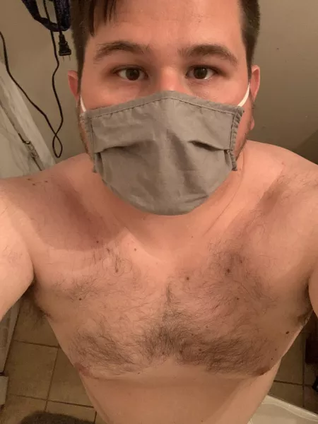 i’m already naked and on my knees, but i need a reason to take my mask off… by calamitygaynon