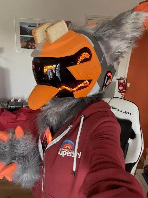 I’m dressed as a toaster for halloween :3 by -Febris