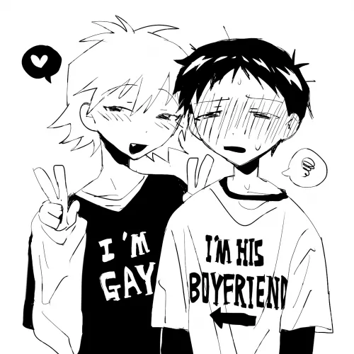 I'm Gay | I'm His Boyfriend (@fishcoooo)[Neon Genesis Evangelion] by SilentlyRosy