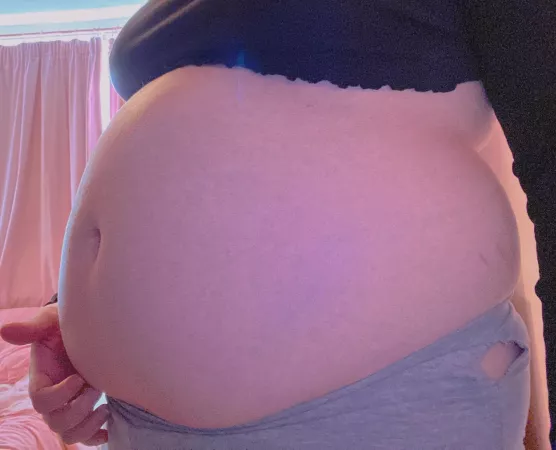 i’m gonna pop… how did my belly become so swollen? 😮‍💨 by asherine