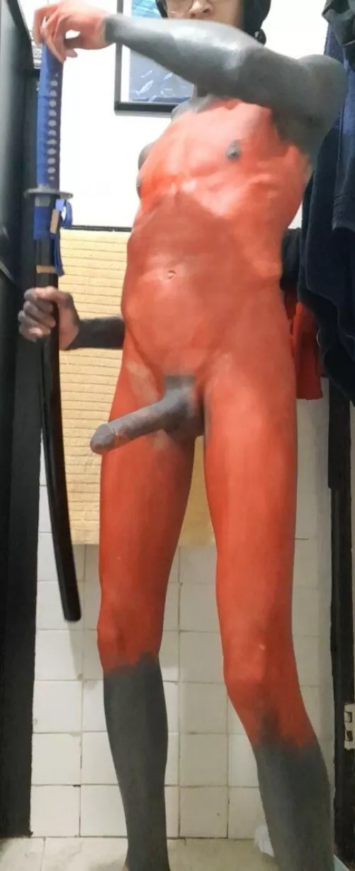 I’m in bodypaint, feel free to give me horns and a tail by ONFM