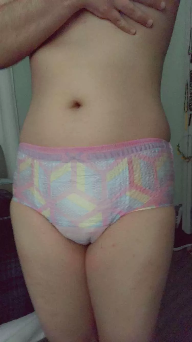 I’m in love with my pull-ups! My Daddy let me get them cuz I was having accidents but now I just wanna wear them all the time. posted by Kinky_Kid