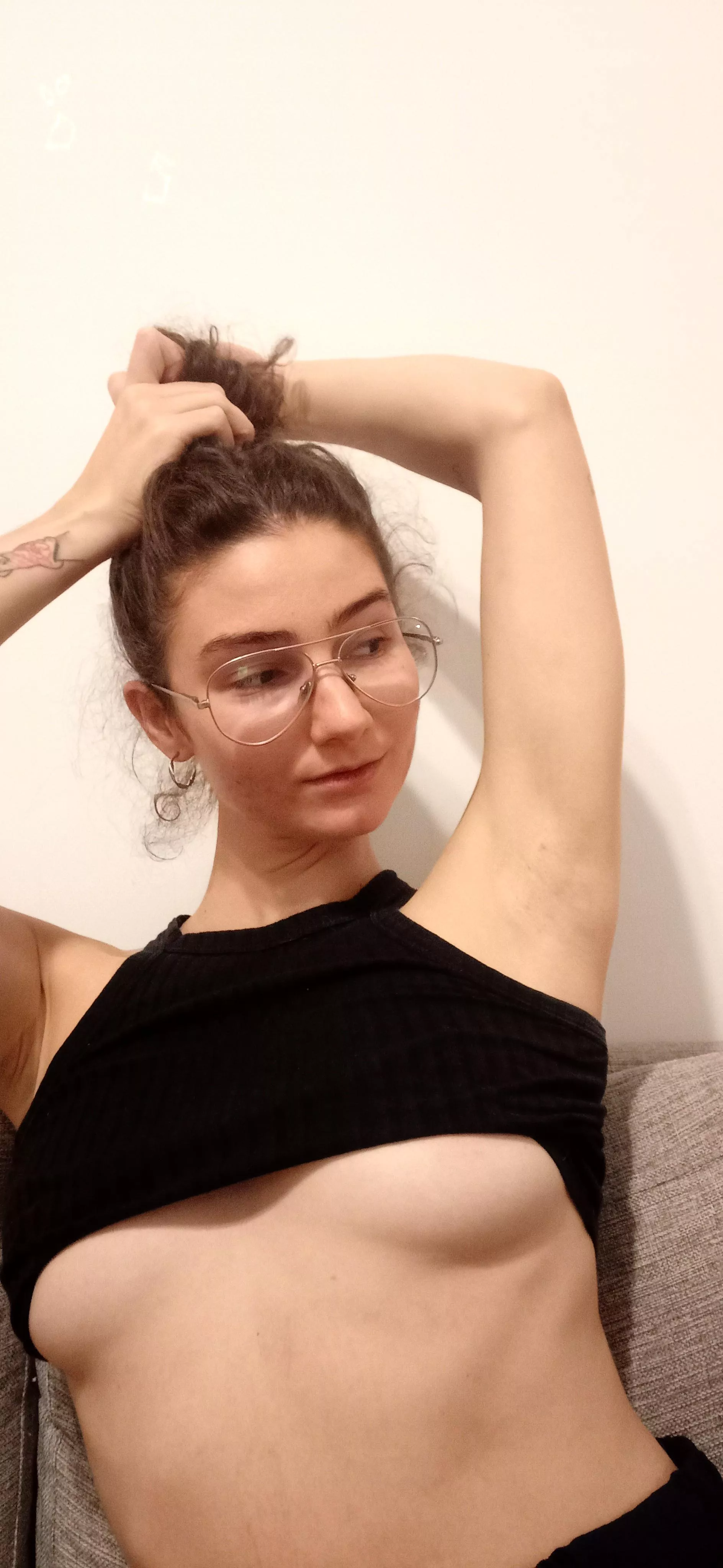 Im just about to tie my hair, what are u looking at? 👀 posted by OF-movementt