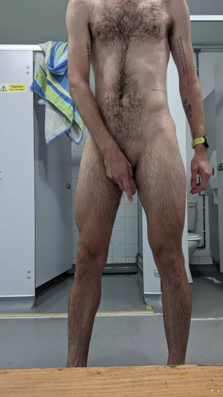 I'[m] just glad the showers were quiet by elliottmcgil