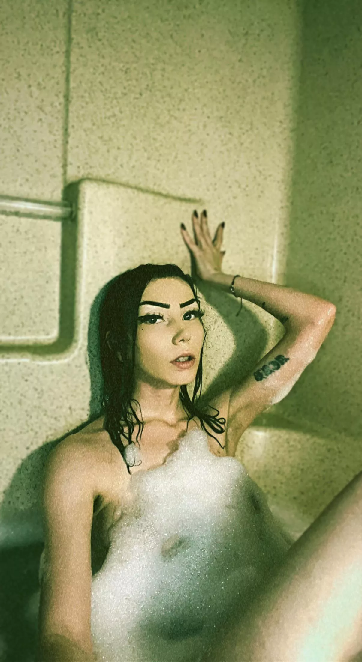 im naked under those bubbles 😳 posted by darlinghex