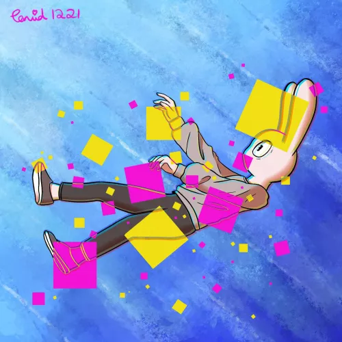 I’m not sure if this counts, but… Bnnuy… (Art by me!) by Cuddly_Corvid